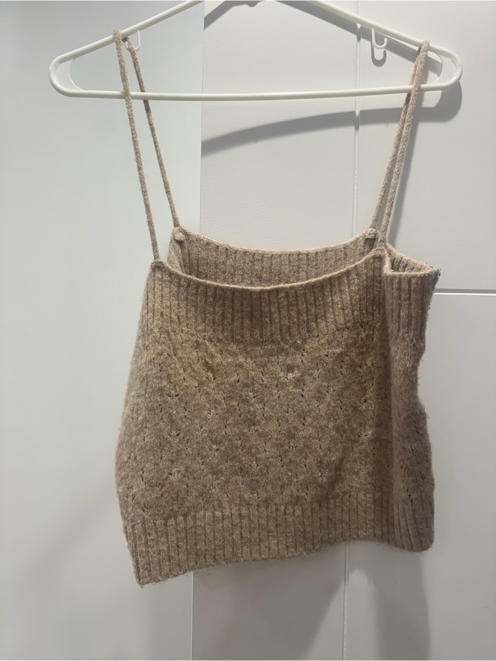 Lulus Knit Beige Tank Top